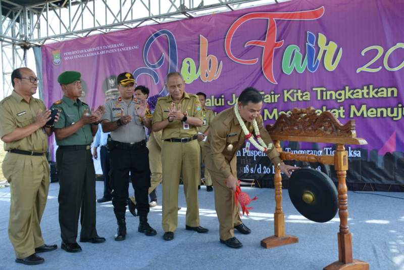 Wakil Bupati Tangerang Buka Job Fair 2018
