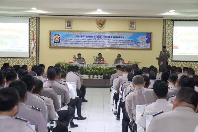 Polda Banten Gelar Latihan Praoperasi Patuh Kalimaya 2019