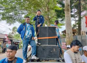 Diduga Curang Oknum Penyelenggara Pemilu, Badak Banten Perjuangan Gelar Aksi Didepan Kantor Bawaslu Lebak