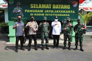 Pangdam Jaya Apresiasi Bupati Tangerang dalam Pelaksanaan TMMD di Kec Jambe
