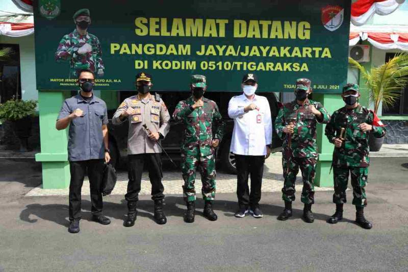 Pangdam Jaya Apresiasi Bupati Tangerang dalam Pelaksanaan TMMD di Kec Jambe