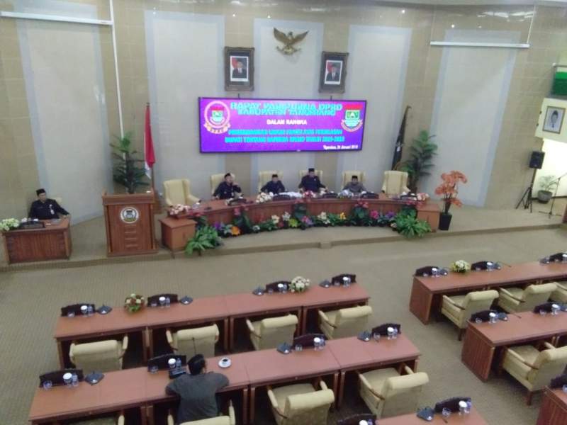 Ini Pandangan Fraksi DPRD Kabuapten Tangerang Atas RPJMD 2019-2023