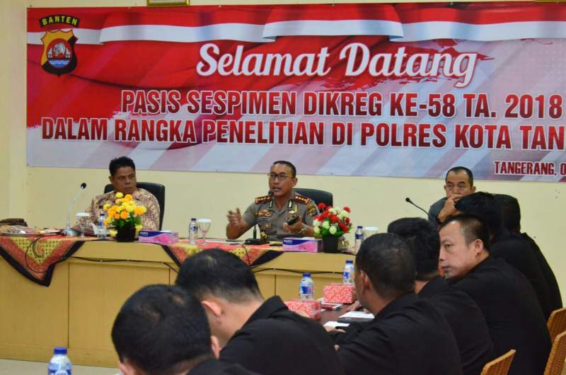 Polresta Tangerang dijadikan rujukan penelitian calon Kapolres.