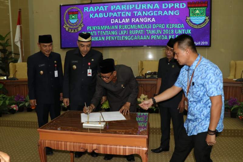 Dewan Kabupaten Tangerang Sampaikan Rekomendasi ke Pemda