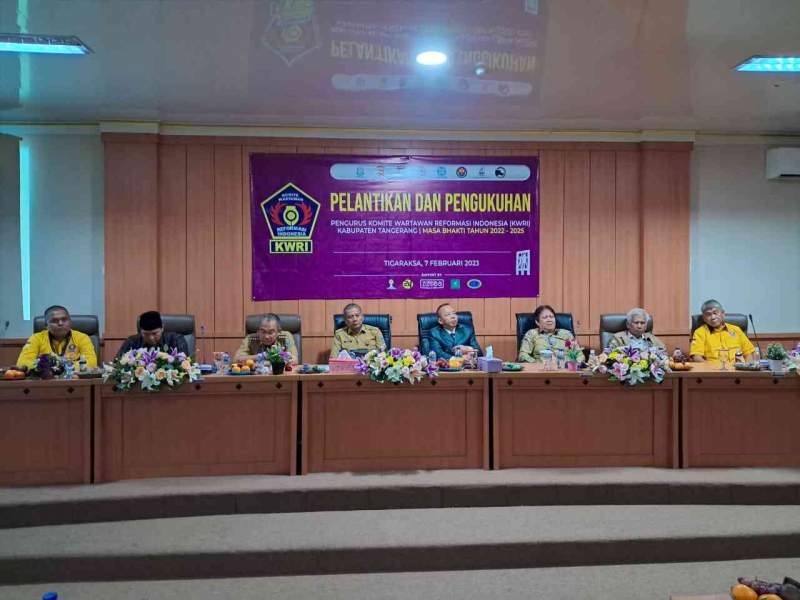 Puluhan Pengurus DPC KWRI Kabupaten Tangerang Resmi Dilantik
