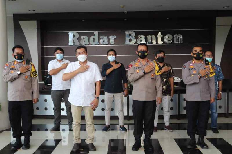 Foto : Penguatan Manajemen Media, Kapolda Banten silaturahmi ke Media Radar Banten
