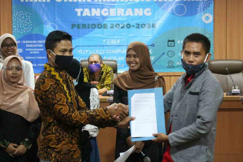 Foto : Abdul Haris Bersama Mamat Matlubi Kepala Bidang Pemuda Olahraga dan Kebudayaan Parawisata Kabupaten Tangerang