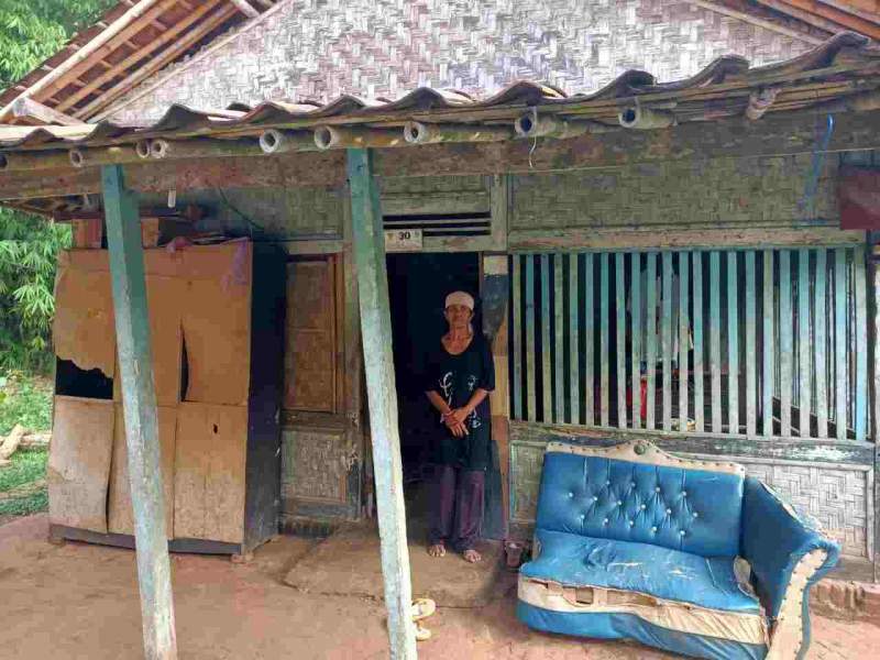 Hidup Sebatang Kara di Gubuk, Nenek Minah Butuh Perhatian Pemerintah