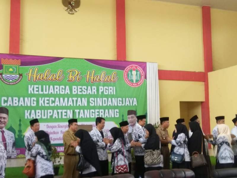Halal bihalal PGRI Kecamatan SIndang Jaya