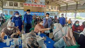 DPC Partai Demokrat Kabupaten Tangerang Sukseskan 1000 Vaksin Kedua Untuk Masyarakat