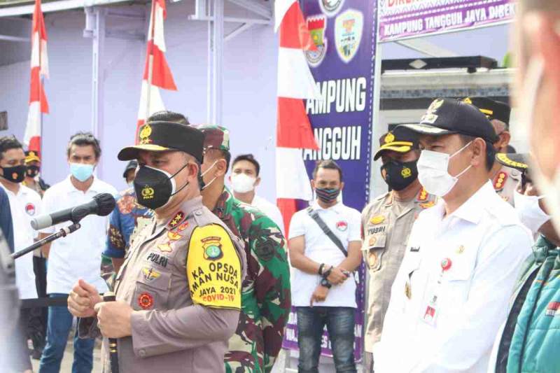 Wabup Tangerang Bersama Kapolda Metro Jaya Gaungkan Kampung Tangguh Kelapa Dua
