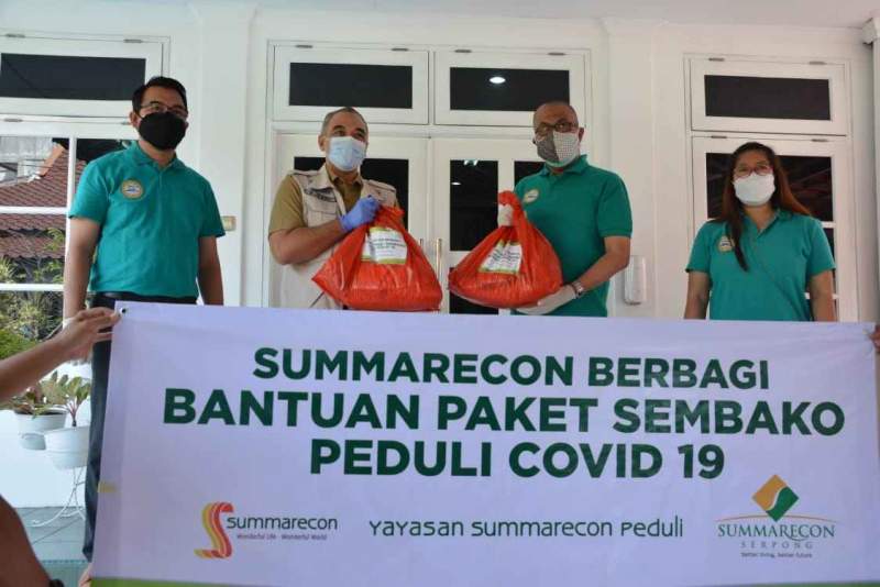 Bupati Tangerang Terima Langsung Bantuan CSR Dari Summarecon Serpong, Dan PT. Bali Tower