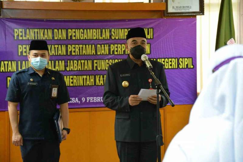 Bupati Tangerang Melantik 167 Orang PNS Fungsional