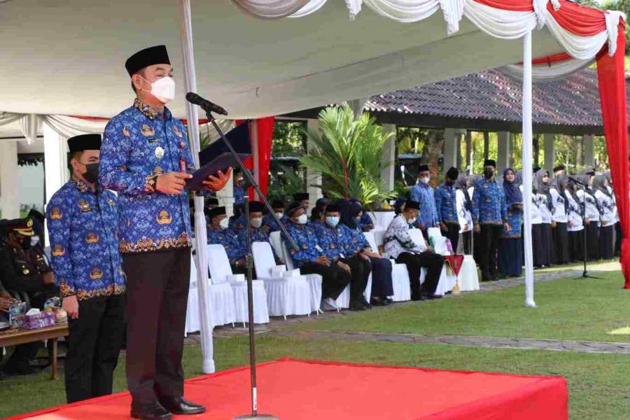 Wabup H. Mad Romli Pimpin Upacara HUT Ke-51 KORPRI Tingkat Kabupaten Tangerang