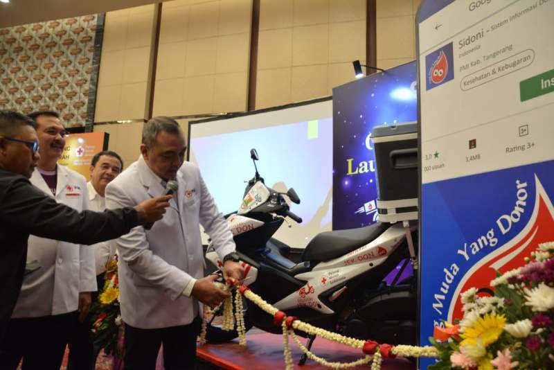 UDD Kabupaten Tangerang Bersama PMI Launching Aplikasi 'SIDONI'