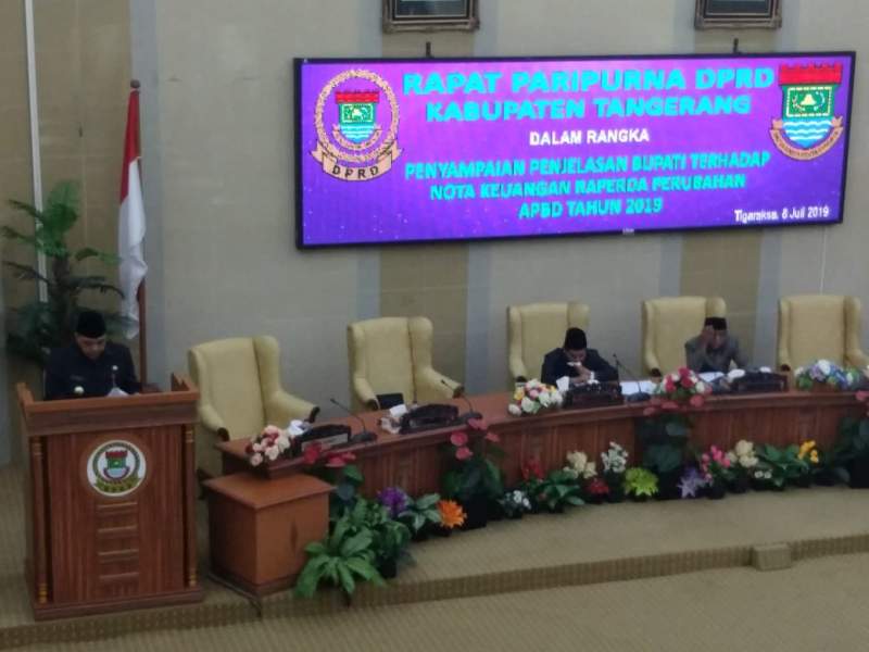 Bupati Tangerang Ajukan Perubahan APBD 2019
