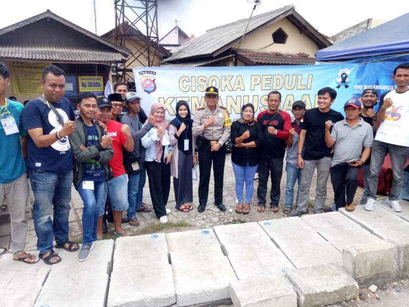 Polsek Cisoka Galang Dana untuk Korban Tsunami Banten