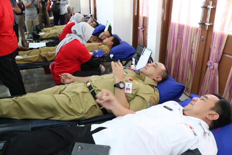 HUT PMI ke-73, Pemkab Tangerang Jadi Tuan Rumah Donor Darah se-Banten