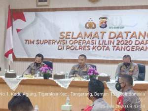 Polresta Tangerang Terima Kunjungan dari Tim Supervisi SOPS Mabes Polri