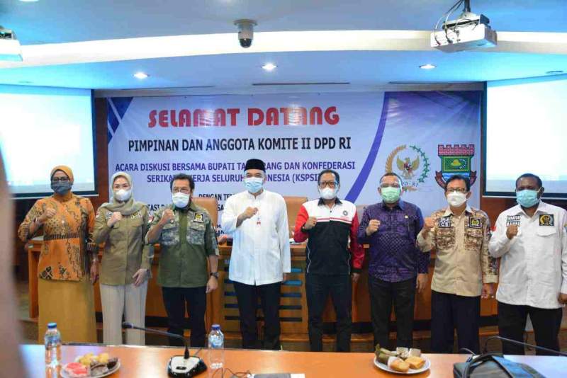 Foto : Bupati Tangerang A. Zaki Iskandar Terima Kunjungan Kerja Advokasi DPD RI