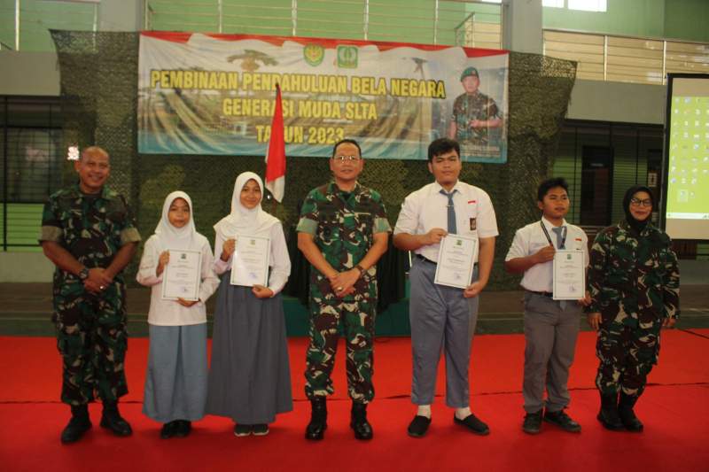 Korem 064/MY  Gelar Pembinaan Pendahuluan Bela Negara Kaum Milenial di Banten