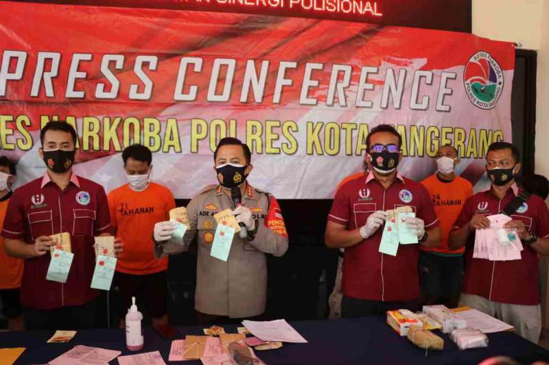 Foto : Polresta Tangerang Bekuk Residivis Pengguna Narkoba