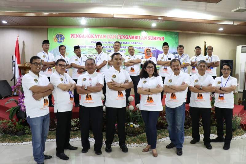 Wabup Tangerang Hadiri Pelantikan Satgas PTSL 2020