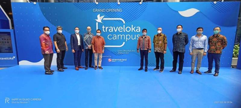 Bupati Tangerang Dampingi Menkominfo Resmikan Traveloka Campus Di BSD Kab. Tangerang