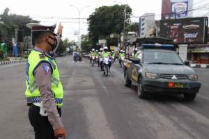 Foto : Polda Banten Bersama TNI dan Forkopimda Gelar Patroli Skala Besar