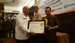 Sukseskan Pemilu 2019, PWI Kabupaten Tangerang Dianugerahi Penghargaan