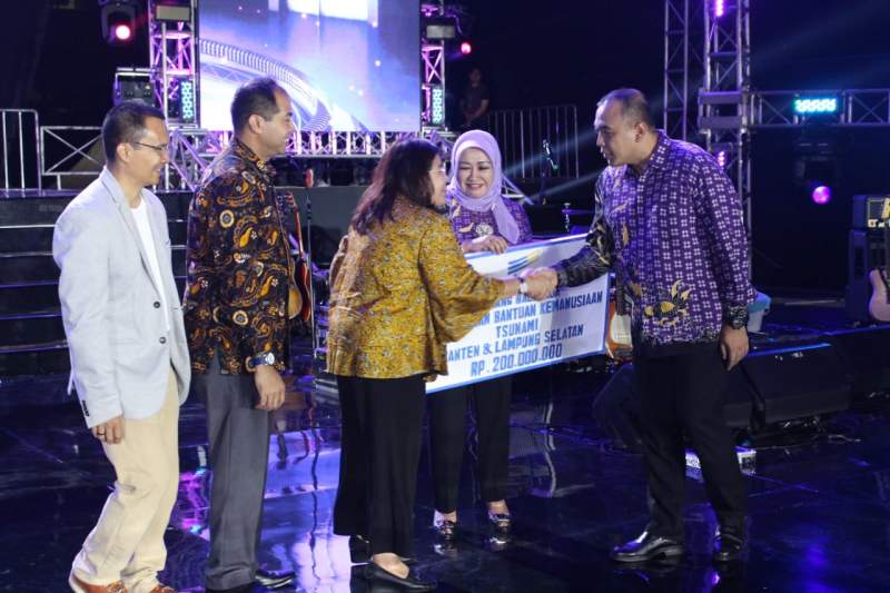 Malam Puncak HUT ke-75, Kumpulan Donasi Rp 1,5 Miliar Untuk Korban Tsunami Banten dan Lampung