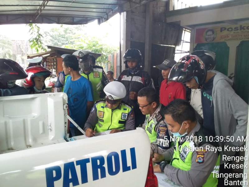 Satlantas Polresta Tangerang Tindak 4.300 Pelanggar Lalu Lintas
