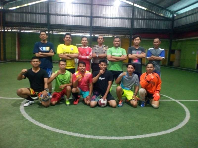 Jalin Persahabatan, Tim Futsal Bid Humas Latih Tanding dengan Awak Media