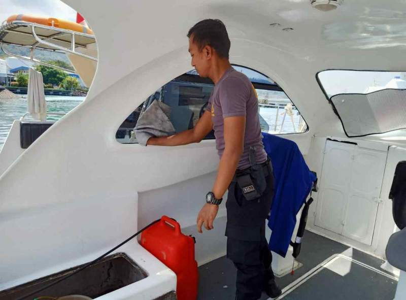 Ditpolairud Polda Banten Laksanakan Pemeliharaan dan Perawatan Kapal Patroli