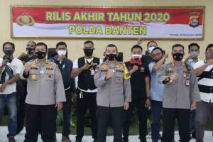 Foto : Polda Banten Gelar Press Release Akhir Tahun Bahas Pelaksanaan Operasi Yustisi