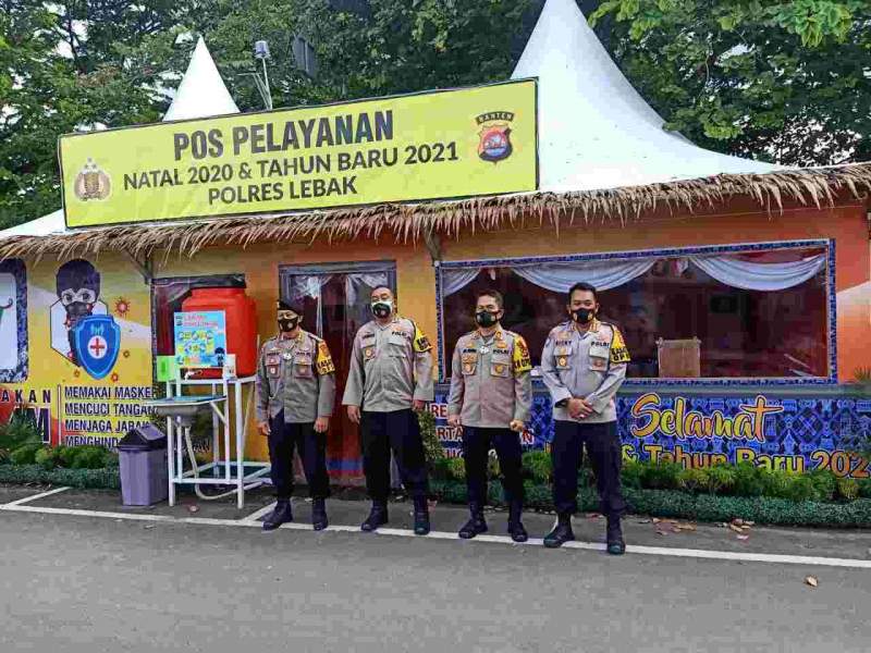 Pastikan Pengamanan di Lebak Berjalan Aman dan Lancar, Karo Ops Polda Banten Kunjungi Pospam dan Posyan
