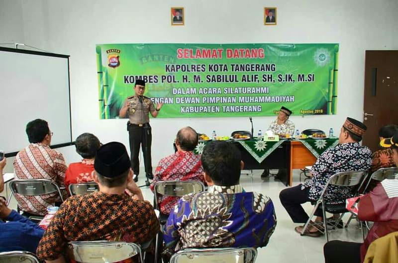 Kapolresta Tangerang Kombes Pol Sabilul Alif bersilaturahmi dengan Dewan Pimpinan Daerah Muhammadiyah