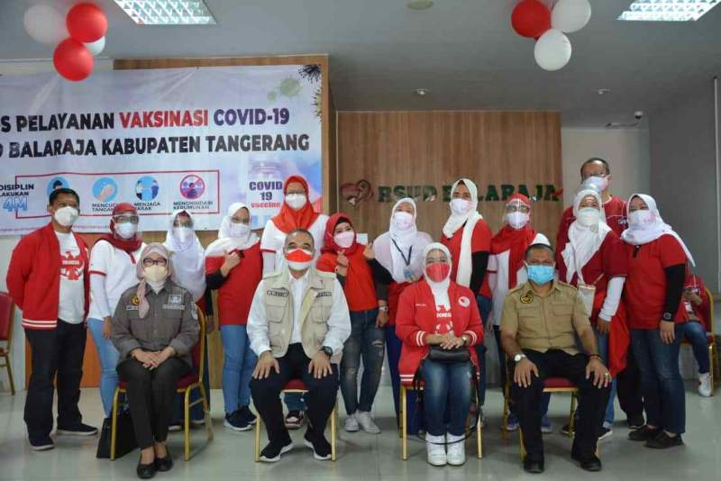 Dalam Rangka HUT RI ke-76, Pemerintah Kabupaten Tangerang Targetkan 17.845 Vaksinasi Masyarakat