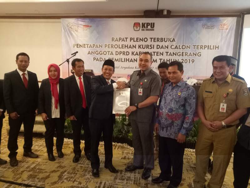 50 Caleg DPRD Kabupaten Tangerang Terpilih Ditetapkan