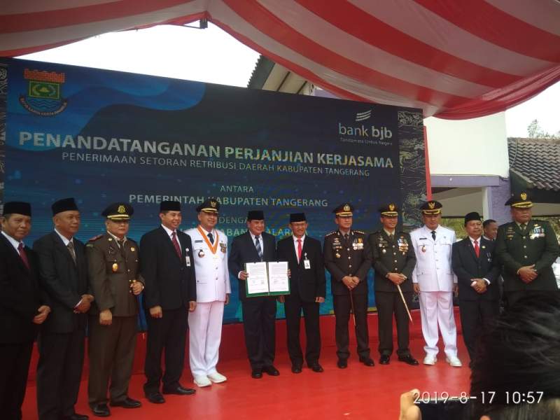 Peringatan HUT RI 74 Kabupaten Tangerang, Bapenda Launching Pembayaran Lewat E-Commerce