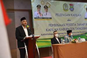 Bupati Zaki Lepas Kafilah MTQ Kabupaten Tangerang Ke MTQ Propinsi Banten
