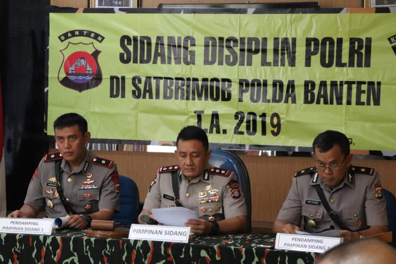 Brimobda Polda Banten Gelar Sidang Disiplin Terhadap Anggota