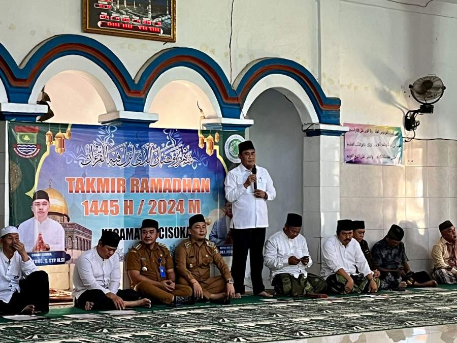 Camat Cisoka Buka Takmir Ramadhan Masjid Nurul Hidayah