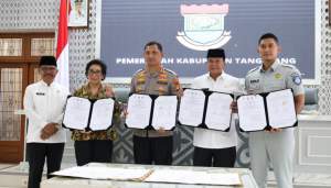 Pemkab Tangerang Luncurkan Program TACS Bersama Polres, Jasa Raharja, dan BPJS Kesehatan