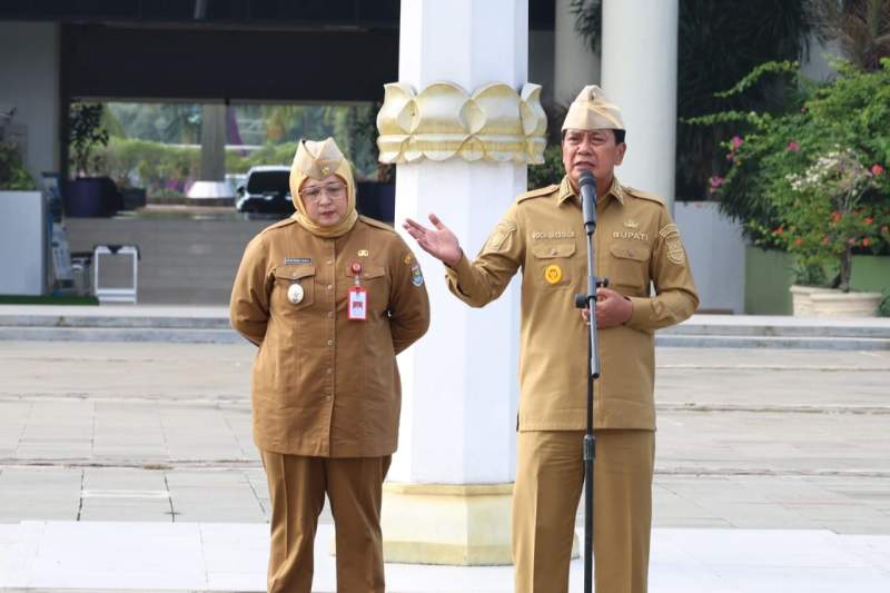 Pimpin Apel Pagi Awal Tahun 2026, Bupati Tangerang Ingatkan ASN Jaga Amanah, dan Tingkatkan Pelayanan Publik