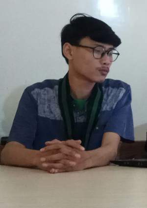 Ketua HMI Komisariat Fakultas Tehnik Cabang Ciputat Leo Purnama Aji 