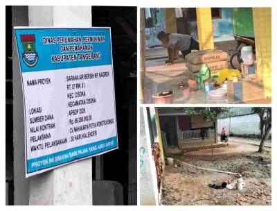 Papan Proyek Mendadak Raib, Proyek SAB Rp99 Juta di Cisoka Disorot: Transparansi Dipertanyakan, Pengawasan Dinas Dipertanyakan