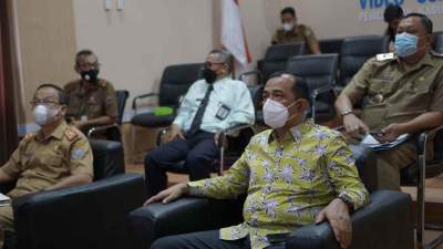 Plh Bupati OKU Gelar Rapat Koordinasi Pengawasan Penyelenggaraan Pemerintah Daerah Secara Nasional Tahun 2021