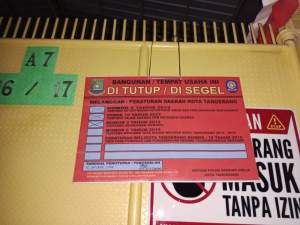 GATRA Soroti Pencabutan Segel PT Esa Jaya Putra, Satpol PP Kota Tangerang Dituding Abaikan Prosedur