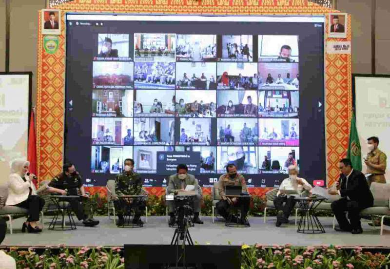 Pemkab OKU Gelar Rapat Koordinasi Forkopimda Tahun 2021